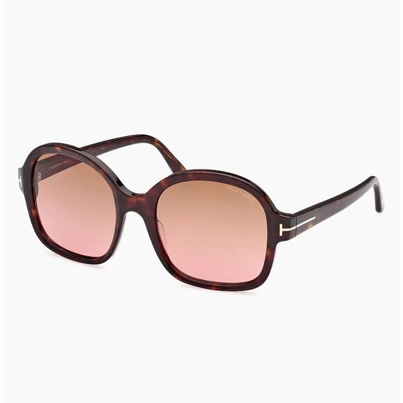 Tom Ford Women\'s Sunglasses Dark Havana Full Rim Frame Brown Lens FT1034 52F main image 8